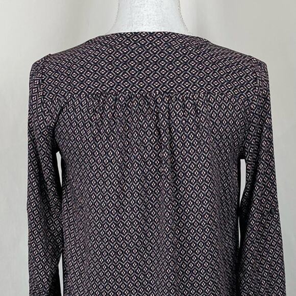 LOFT Burgundy Black White Print Office Date Night Shift Dress NWOT Size XXS - Picture 7 of 12